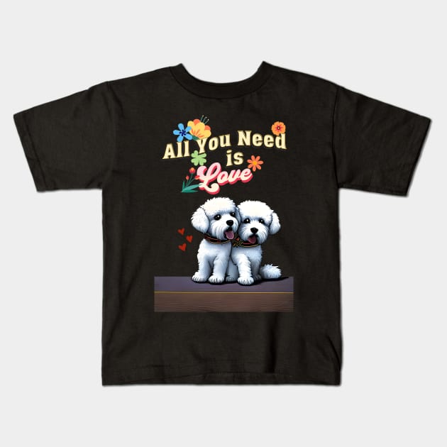 All You Need Is Love Kids T-Shirt by Cheeky BB